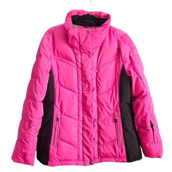 Calvin Klein Performance Ski Jacket Large Pink Black - Picture 1 of 16
